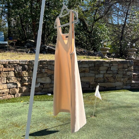 Cream Corduroy Shift Dress - Picture 7 of 10